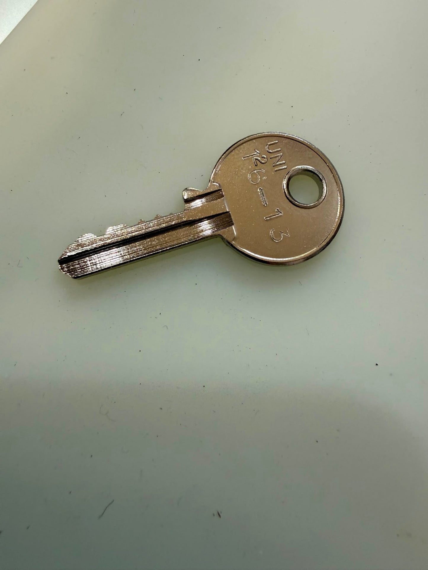 126-13 Key to fit numbered ignition lock.